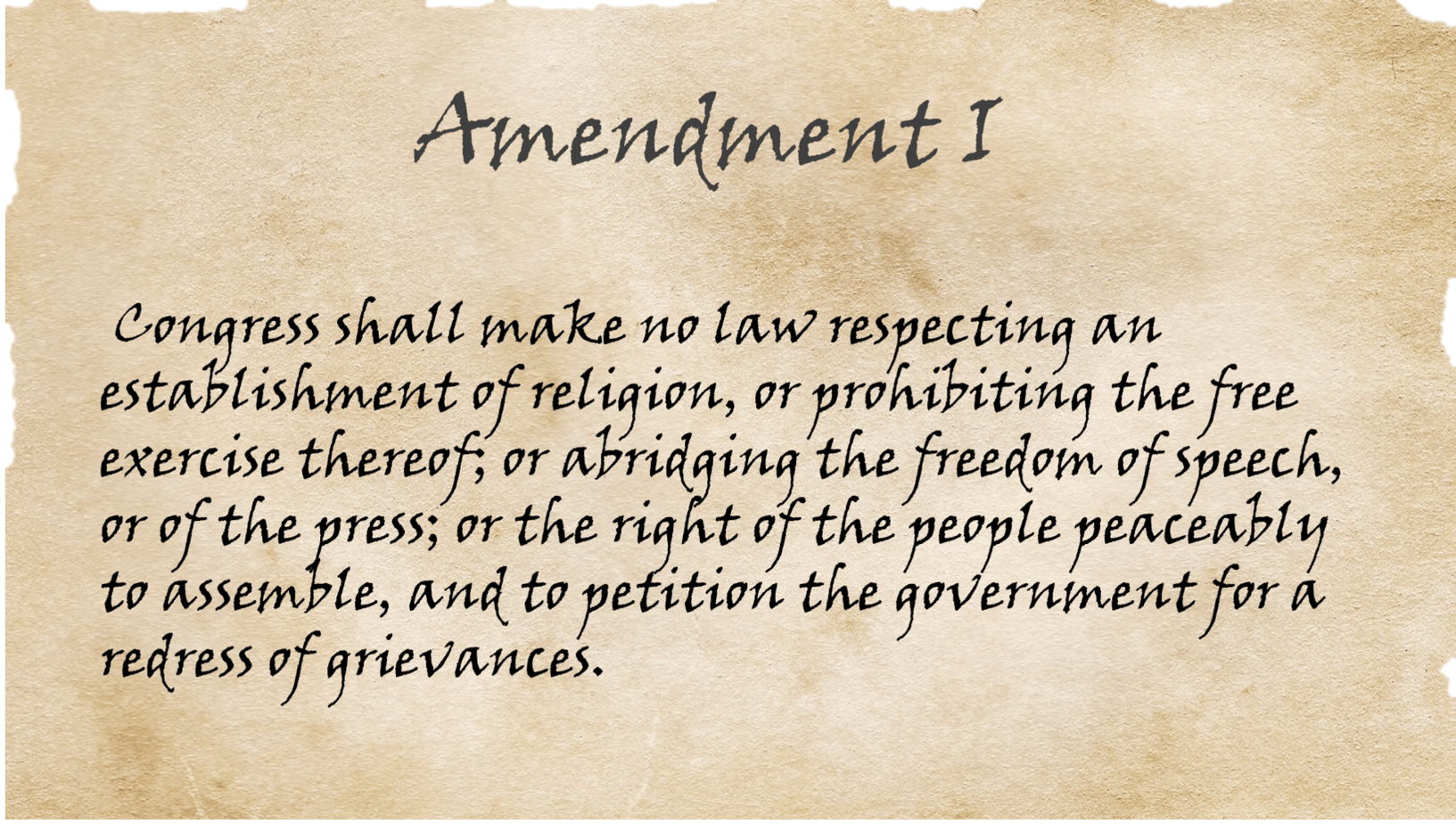 The First Amendment and social media Let's review Occasional